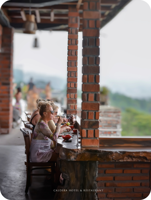 Caldera Restaurant with Mount Batur View